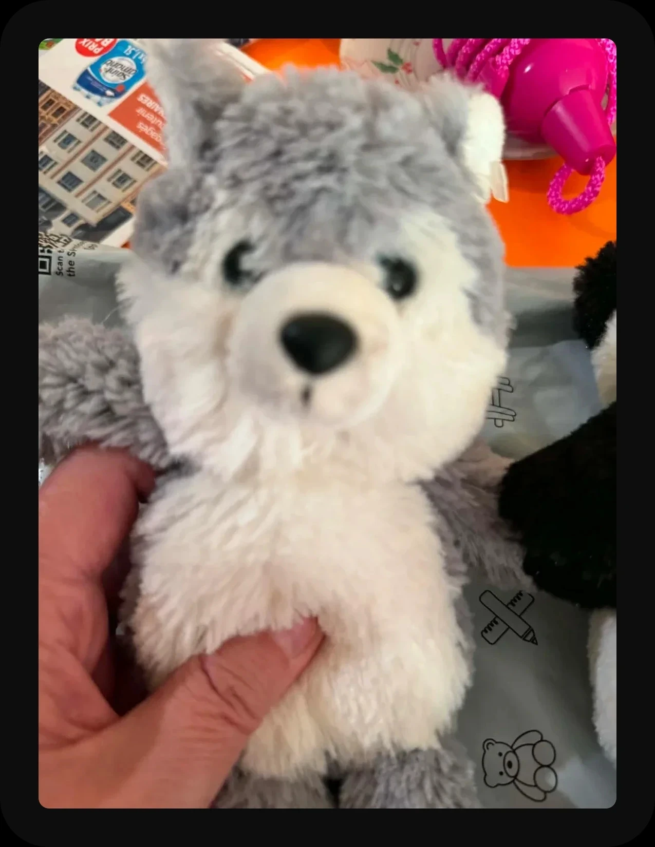 Two plush toys - Wolf and Panda – photo 3